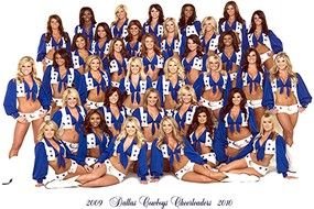 Dallas Cowboys Cheerleaders drawing