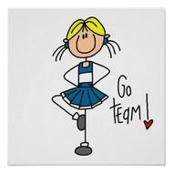 Stick Figure Cheerleader