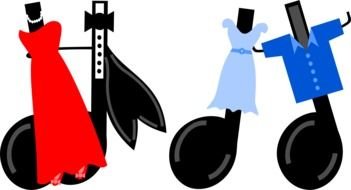 Music Notes dress Clip Art drawing