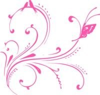 Pink Butterfly Clip Art N25