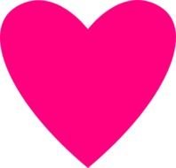Hot Pink Heart Clip Art N4