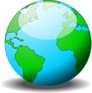 Earth Globe as a Clip Art