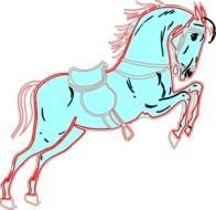 White Horse Clip Art N3