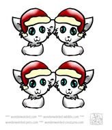 Printable Christmas Ornaments Cartoon Animals Cats At Www