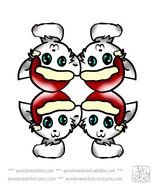 Cute Christmas Animals Cartoon