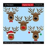 Cute Reindeer Clip Art N3