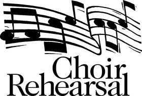 Choir Rehearsal text drawing