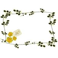 Yellow Rose Border Clip Art Free N3
