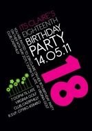 18th Birthday Party invitation