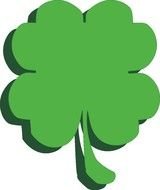 green 4 H Clover drawing