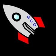 Rocket Flames Clip Art