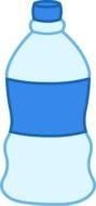 Water Bottle as a graphic illustration