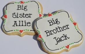 gingerbread cookies for sister and brother as a picture for clipart