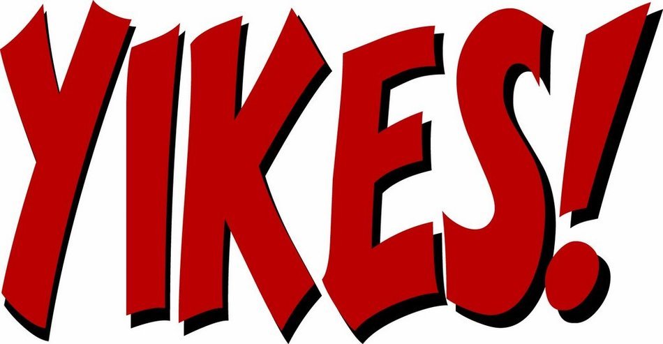 clipart yikes on white background