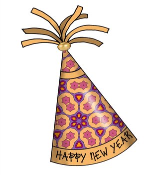 New Year Party Hats N2