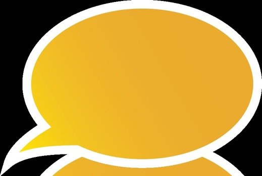Yellow Speech Bubble N2