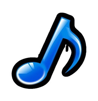 Blue Music Notes Clip Art N5