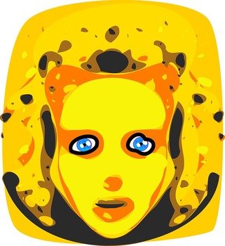 Scary Ghost Faces Clip Art