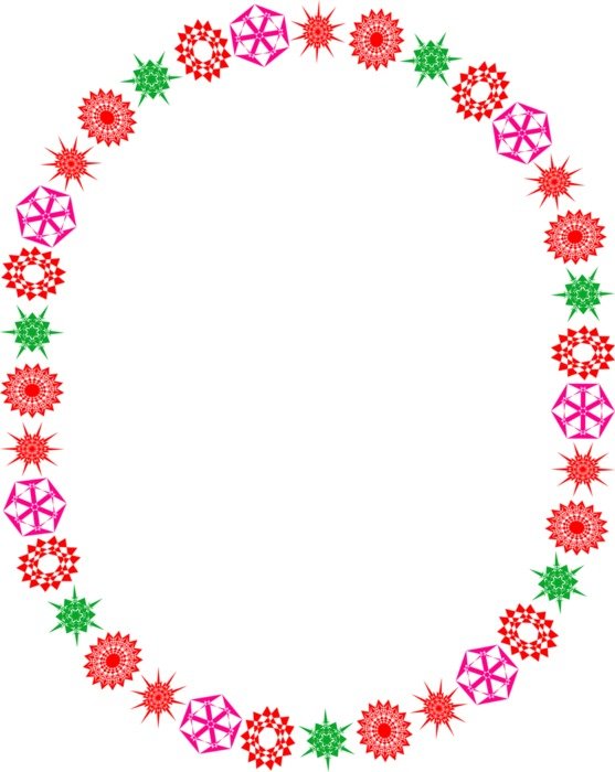 Borders And Frames pink drawing