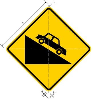 Steep Grade Traffic Sign
