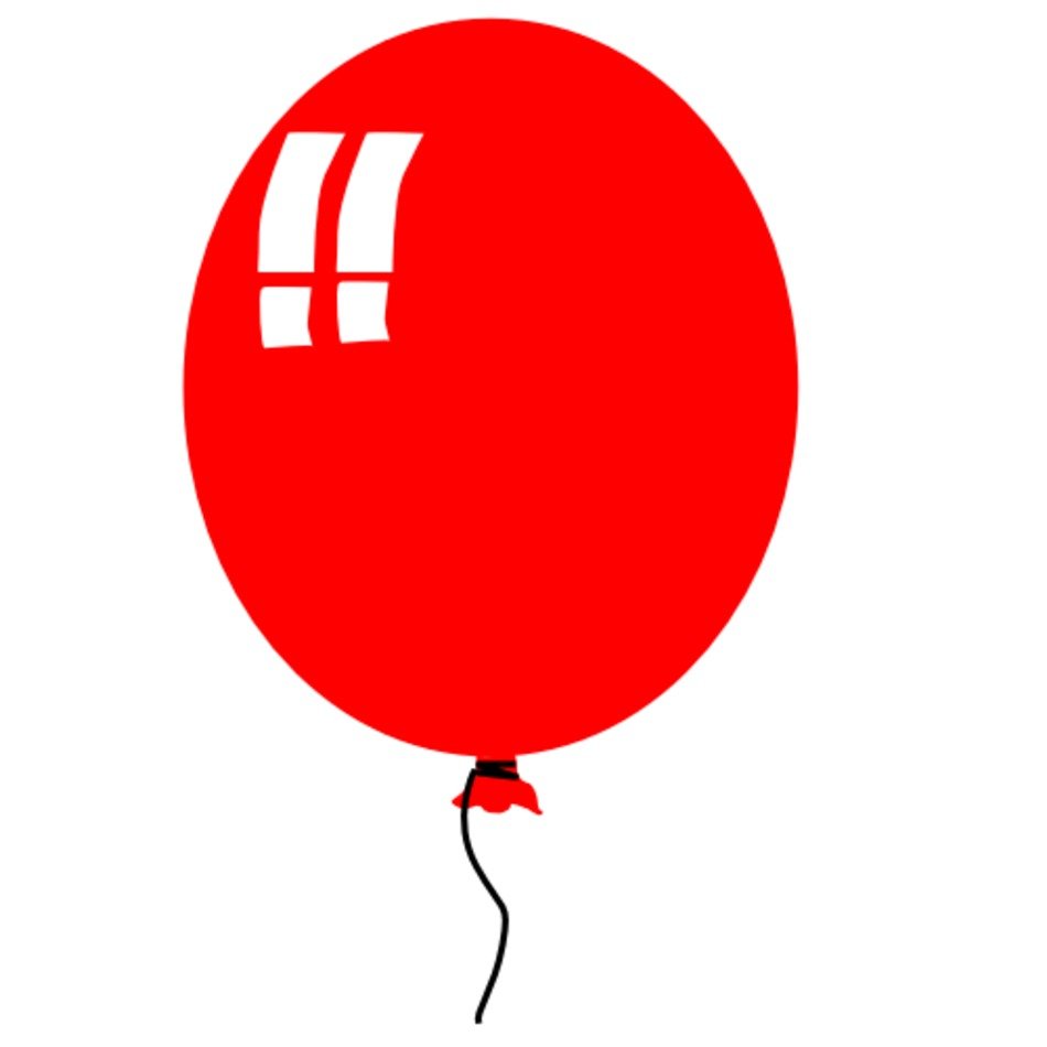 Красный шарик картинка для детей