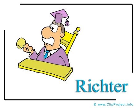 Bildtitel Richter Cartoon Clipart Bild Kostenlos