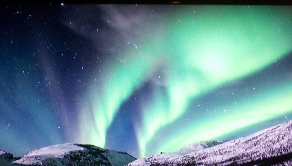 aurora borealis over North America