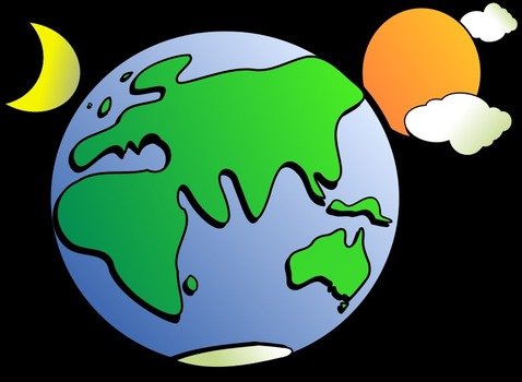 Color Version Of Earth From A More Aussie Down Under Perspective