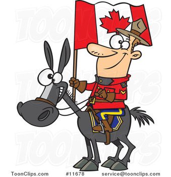 Canadian Mountie Cartoon