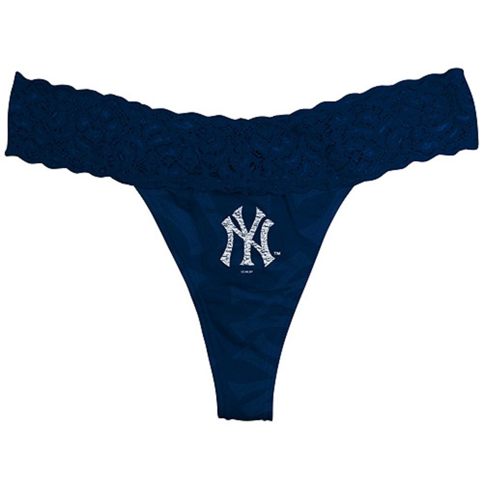 New York Yankees B3 Thong Lace Trim Underwear By Concepts Sport MLB