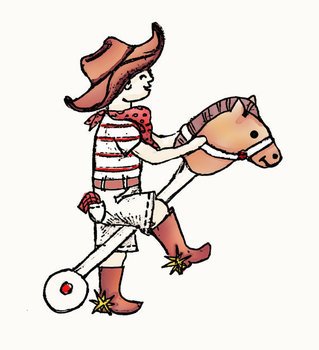 Cowboy Kids Clip Art