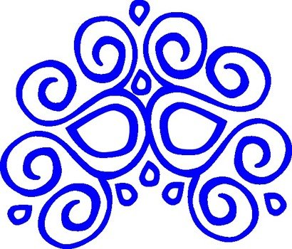 Blue Swirl Clip Art N9
