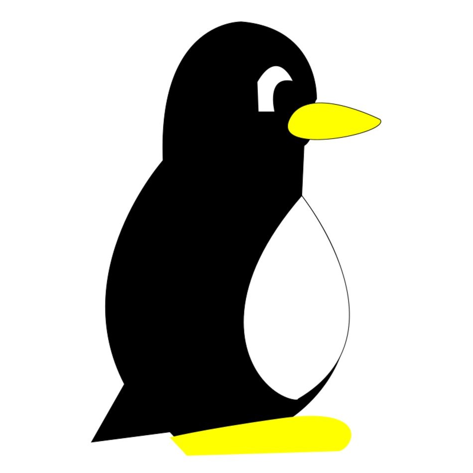 Penguins Sliding On Ice drawing