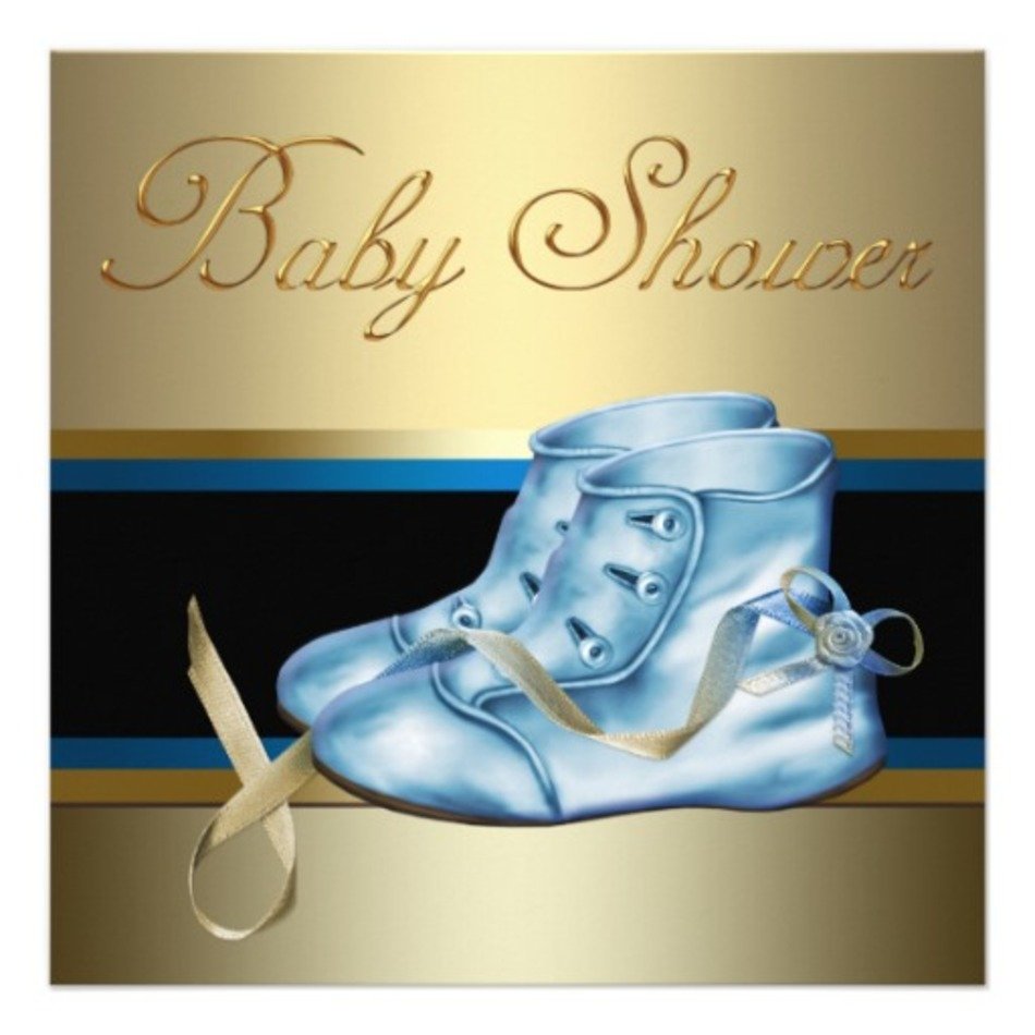 Blue And Gold Baby Shower