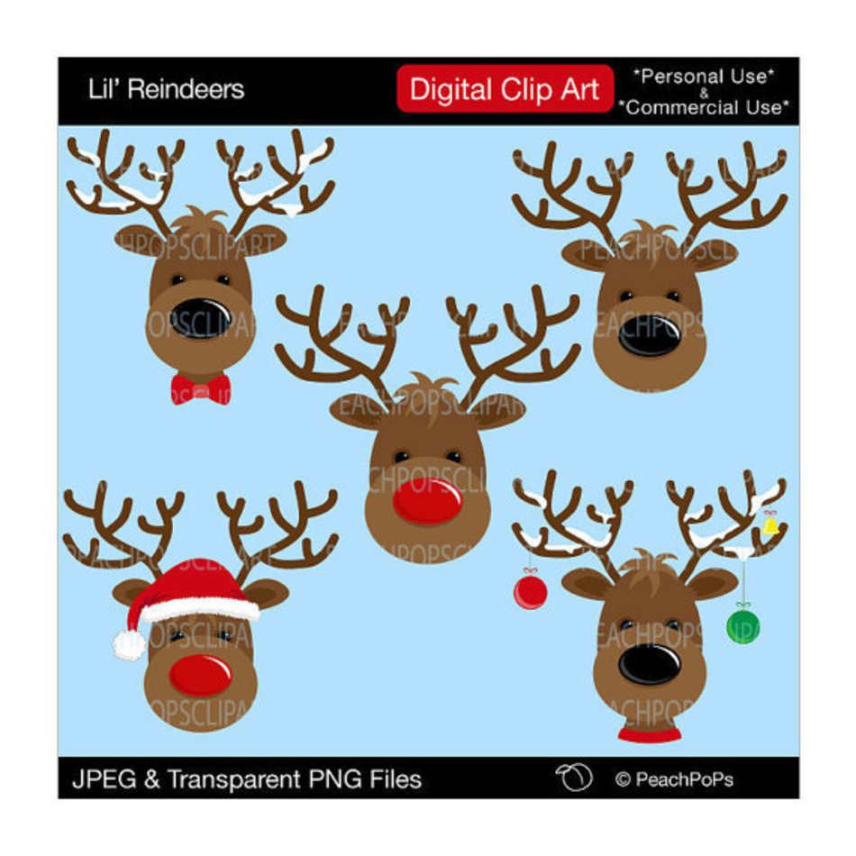 Cute Reindeer Clip Art N3