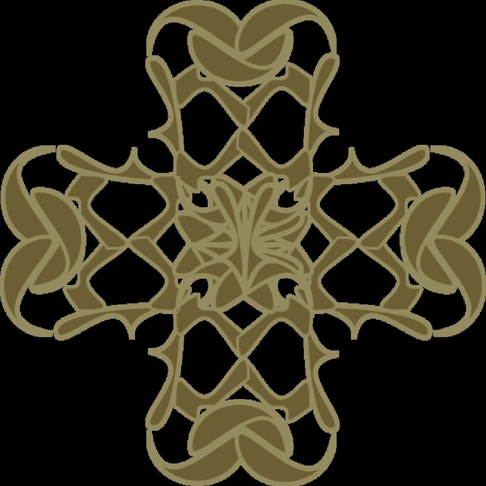 Brown Cross Clip Art N3