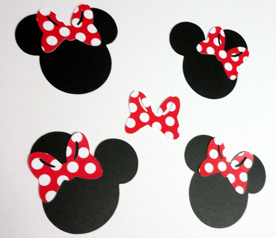 clipart of the Minnie Mouse Head Silhouettes
