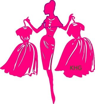 Pink Shopper Clip Art
