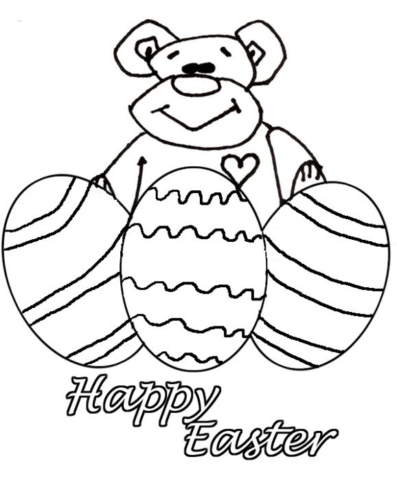 Happy Easter Coloring Pages Printable
