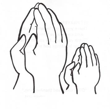 Praying Hands Coloring Pages For Kids