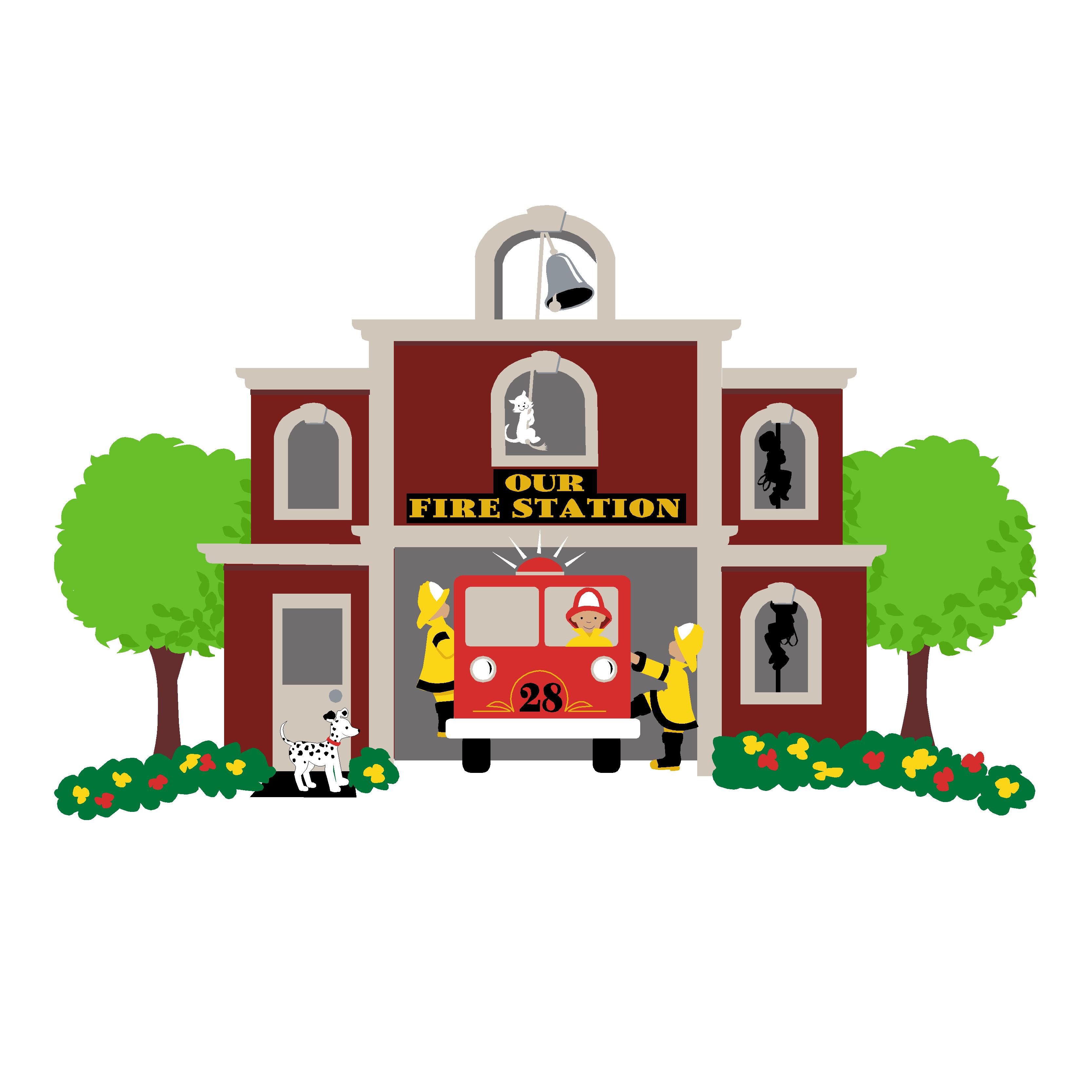Fire Station drawing free image download