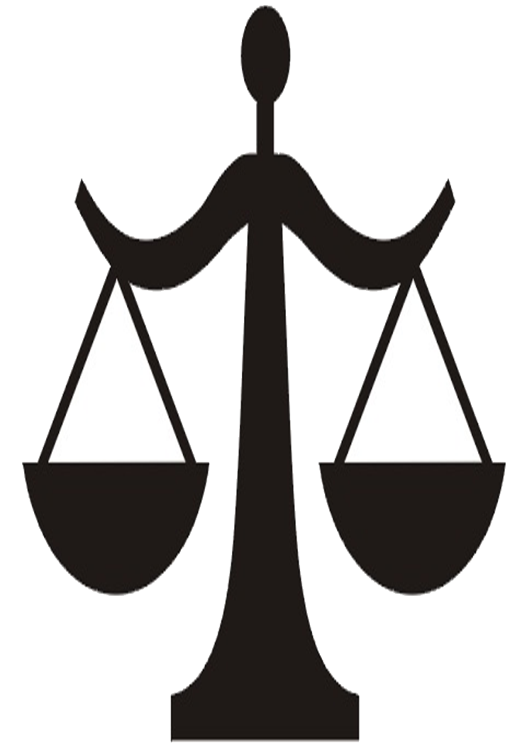 Justice Scales, black silhouette free image download