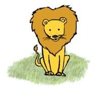 Ä°llustration of Animated Lion