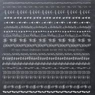 Clip art of chalkboard doodles