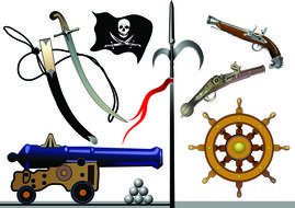 clipart with pirate items