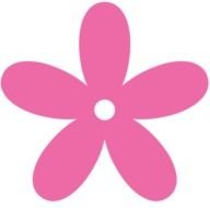 Hot Pink Flower Clip Art N4
