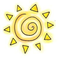 Summer sun Clip Art drawing