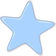 Blue Star Clip Art N20
