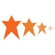 Different orange stars clipart