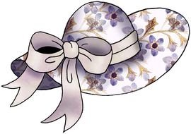 Fancy Hat Clip Art drawing